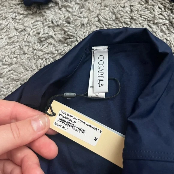 NWT Cosabella Matching Swim Bikini Set in Navy Blue